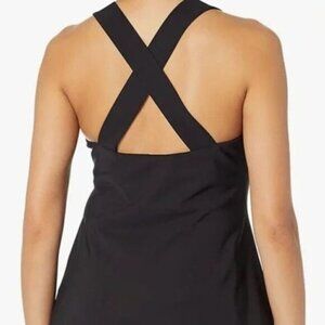 Theory Crossback Precision Ponte Top Black Medium NWT